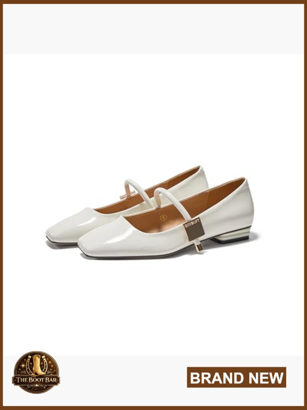 Mary Jane Flats Square Toe Ballet Slip On Comfortable Dress Shoes - Picture 4 of 7